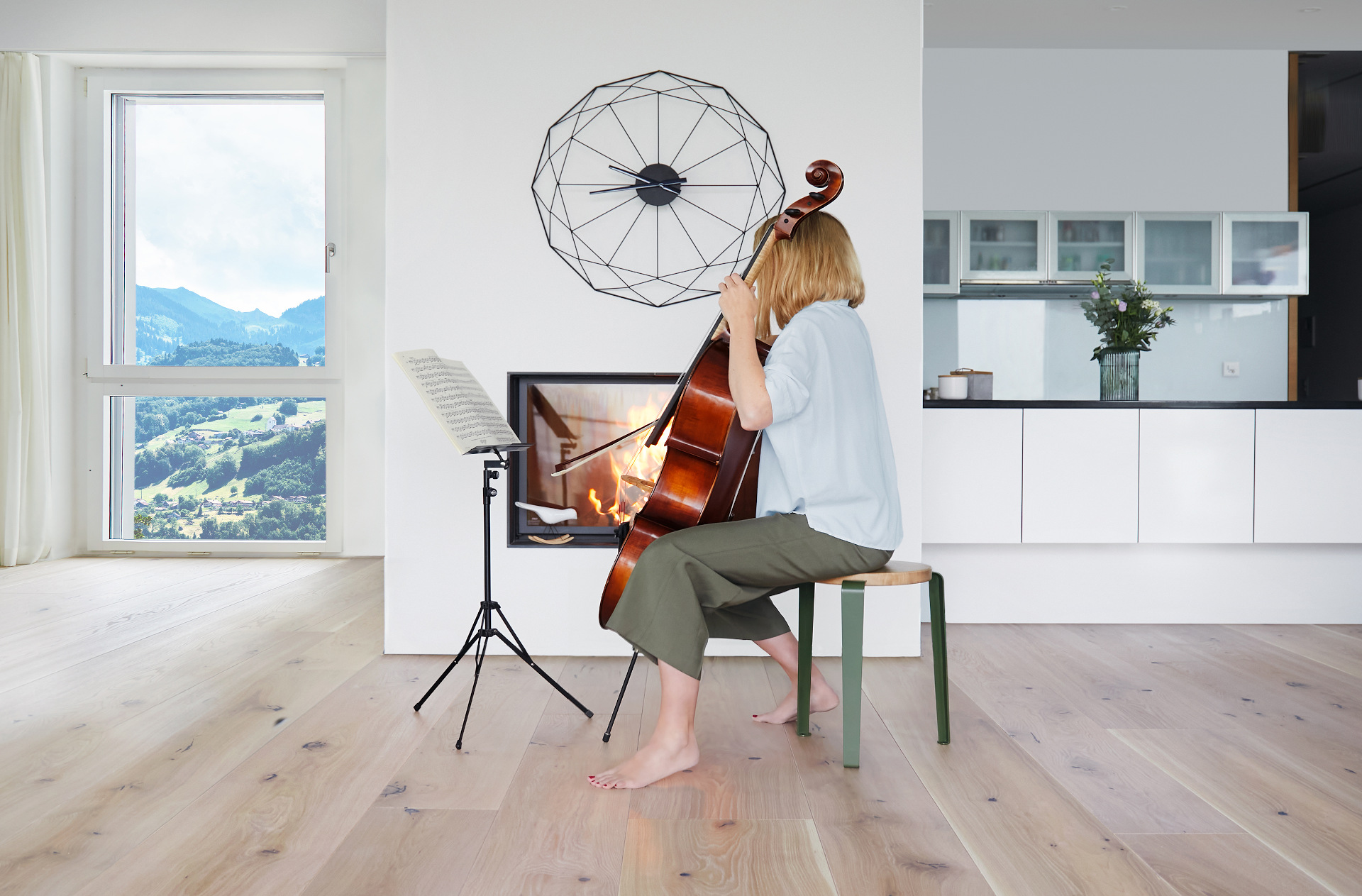 Die Akustik wird durch Holz wesentlich verbessert