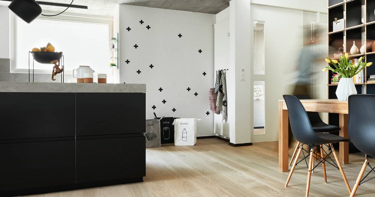 Holzboden in der Küche